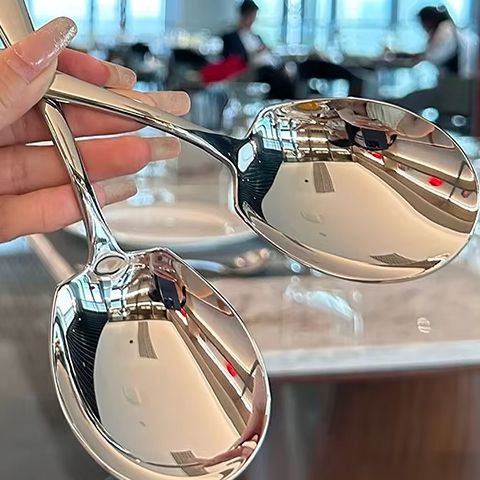 Kitchen Gadgets Popular - Cucchiaio rotondo a testa grande dorato