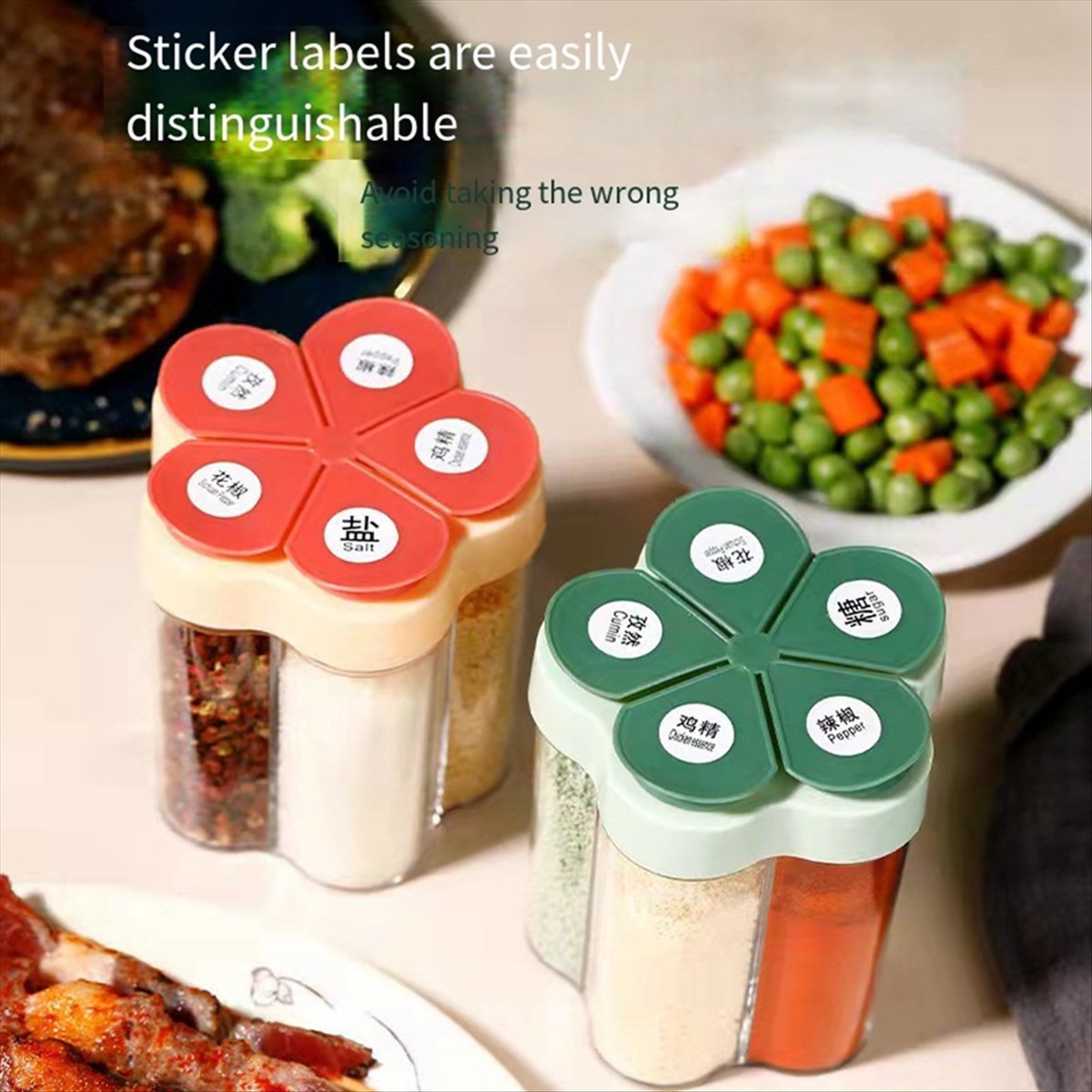Kitchen Gadgets Popular - 【Scelta Popolare】Contenitore per Spezie, Barattolo per