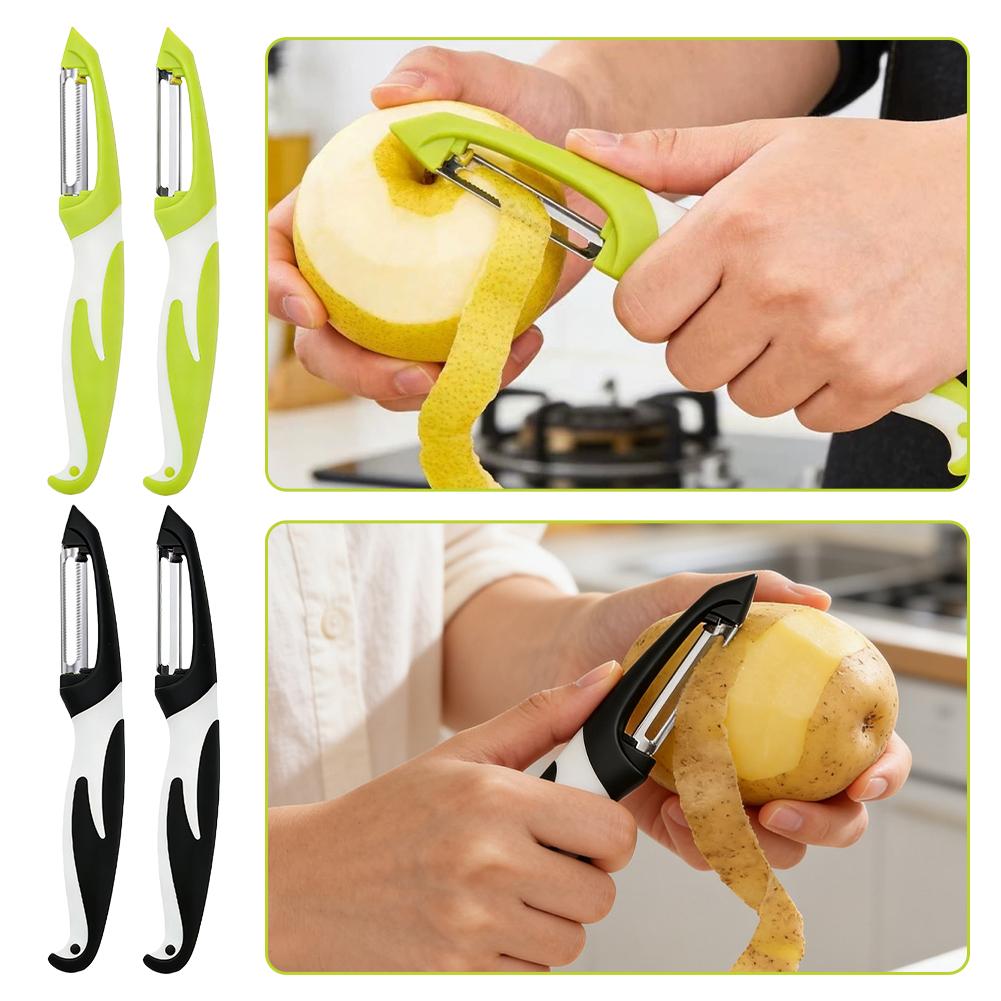 Kitchen Gadgets And Equipment - Affettaverdure in Acciaio Inox, Pelapatate, Coltello,