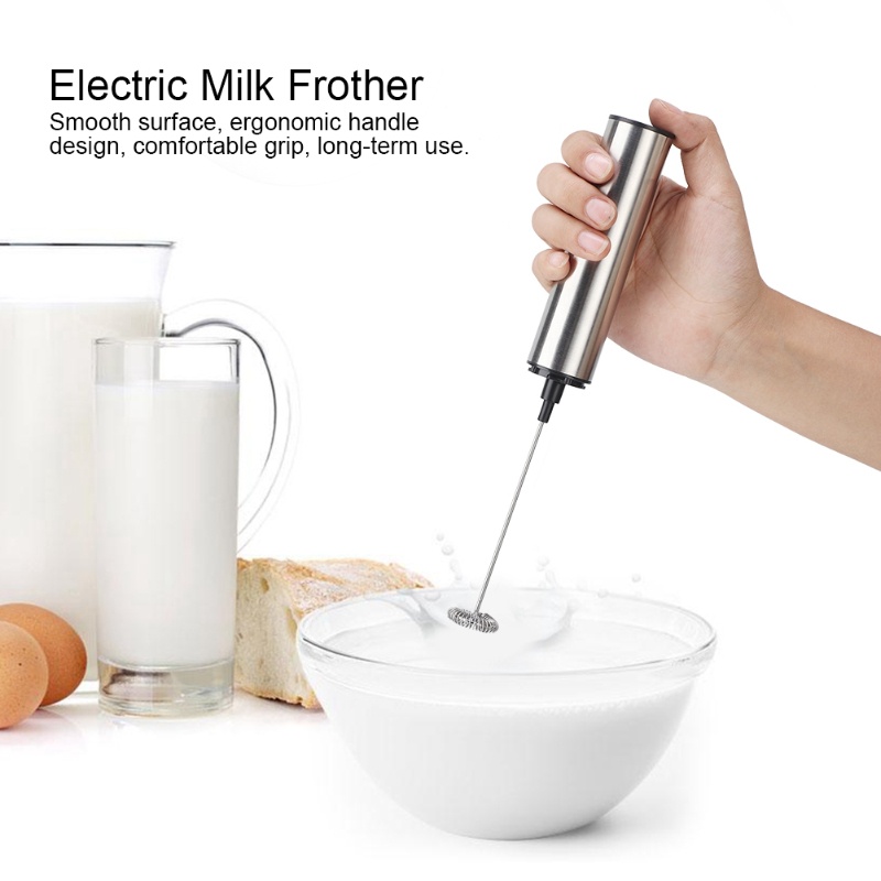 Kitchen Gadgets Blender - Montalatte Elettrico Portatile Ricaricabile in Acciaio