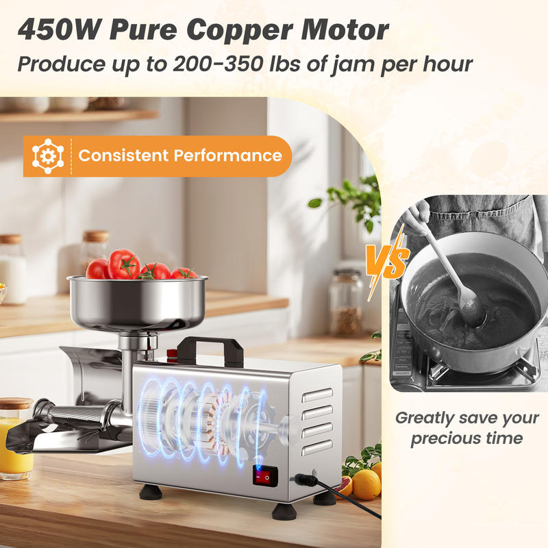 Passapomodoro Elettrico 450W d - Stainless Steel Strainer recensione e prezzo