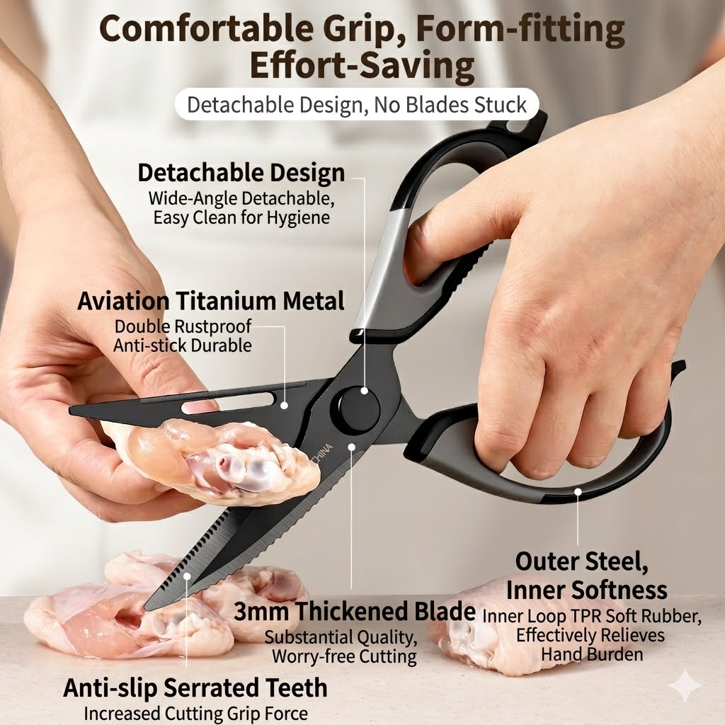 Forbici da cucina in titanio p - Kitchen Gadgets Wholesale recensione e prezzo